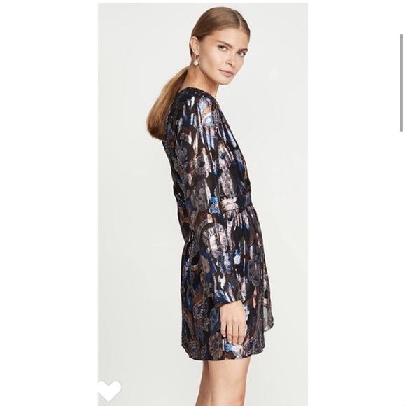 Ramy Brook Lurex Metallic Jacquard Shaina Dress. - Picture 3 of 11